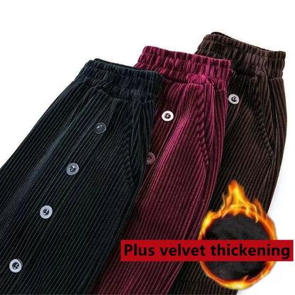 【XL-5XL】Plyšové kalhoty velké velikosti-Z