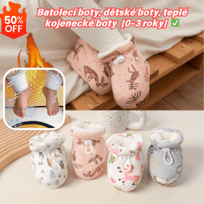 🔥 Koupit 1 získat 1 zdarma 🔥👶Batolecí boty, dětské boty, teplé kojenecké boty【0–3 roky】✅