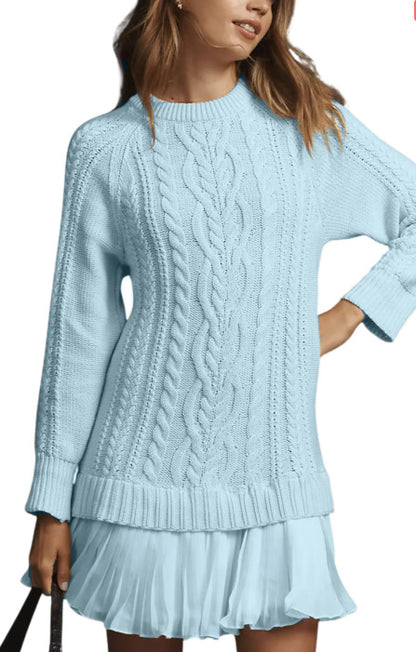 💖👗【S-3XL】Elegantní podzimní a zimní pletené šaty – pohodlné, stylové a vhodné pro každou příležitost | Měkká tkanina, přiléhavý střih