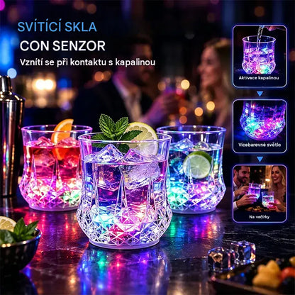 ✨💎Sada křišťálových sklenic aktivovaných kapalinou🥂