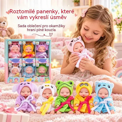 👶 Dárková sada panenek Reborn Baby Zavinuté ve zvířecích kostýmech! Rozkošné spící tvářičky miminek · Sada 6 panenek v dárkové krabičce · Perfektní dárek pro děti!