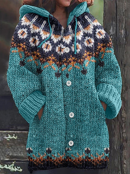🥰Nový pohodlný retro svetr kardigan
