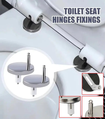🚽【2 páry, celkem 4 kusy】 Univerzální koupelnové doplňky ----💦✨šroubové svorky pro upevnění toaletního sedátka.