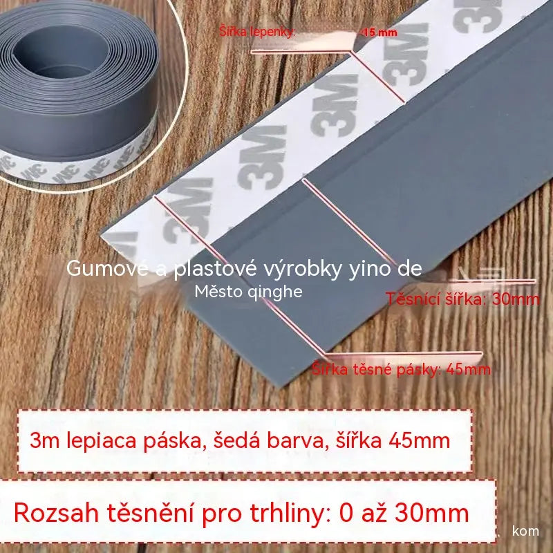🚪 Těsnicí páska z PVC spodní strany dveří – prachotěsná a odolná proti průvanu