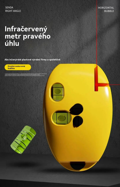 📐🔴【Kupte jeden, druhý dostanete zdarma】90stupňová pravoúhlá infračervená laserová vodováha