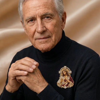 ❤️Poslední den! Sleva 49 % 🙏 Brož Nejsvětějšího Srdce Ježíšova