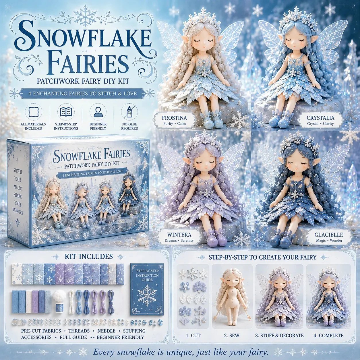 🧚‍♀️ 50% SLEVA – Kreativní sada pro kutily Víly pro děti ✨ Kreativní zábava