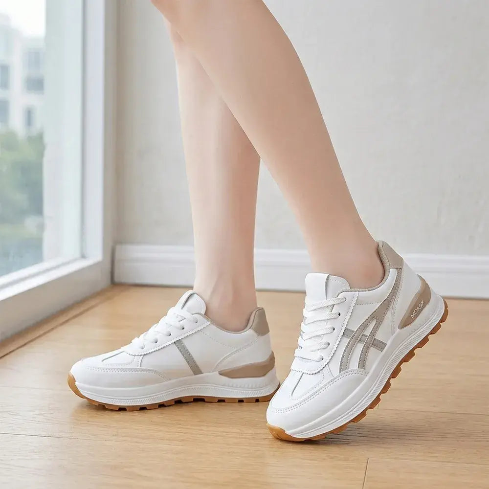 🍂 Na jaro a podzim! ✨ Dámské volnočasové tenisky 👟 Lehké běžecké boty, silná podrážka s efektem zvýšení nohou, měkké, prodyšné a pohodlné, moderní a všestranné 💖