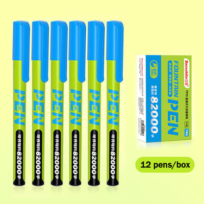 【12 per】🖋️Plnicí pero s přímým průtokem a vysokou kapacitou s hrotem EF, které nevyžaduje výměnu náplně!