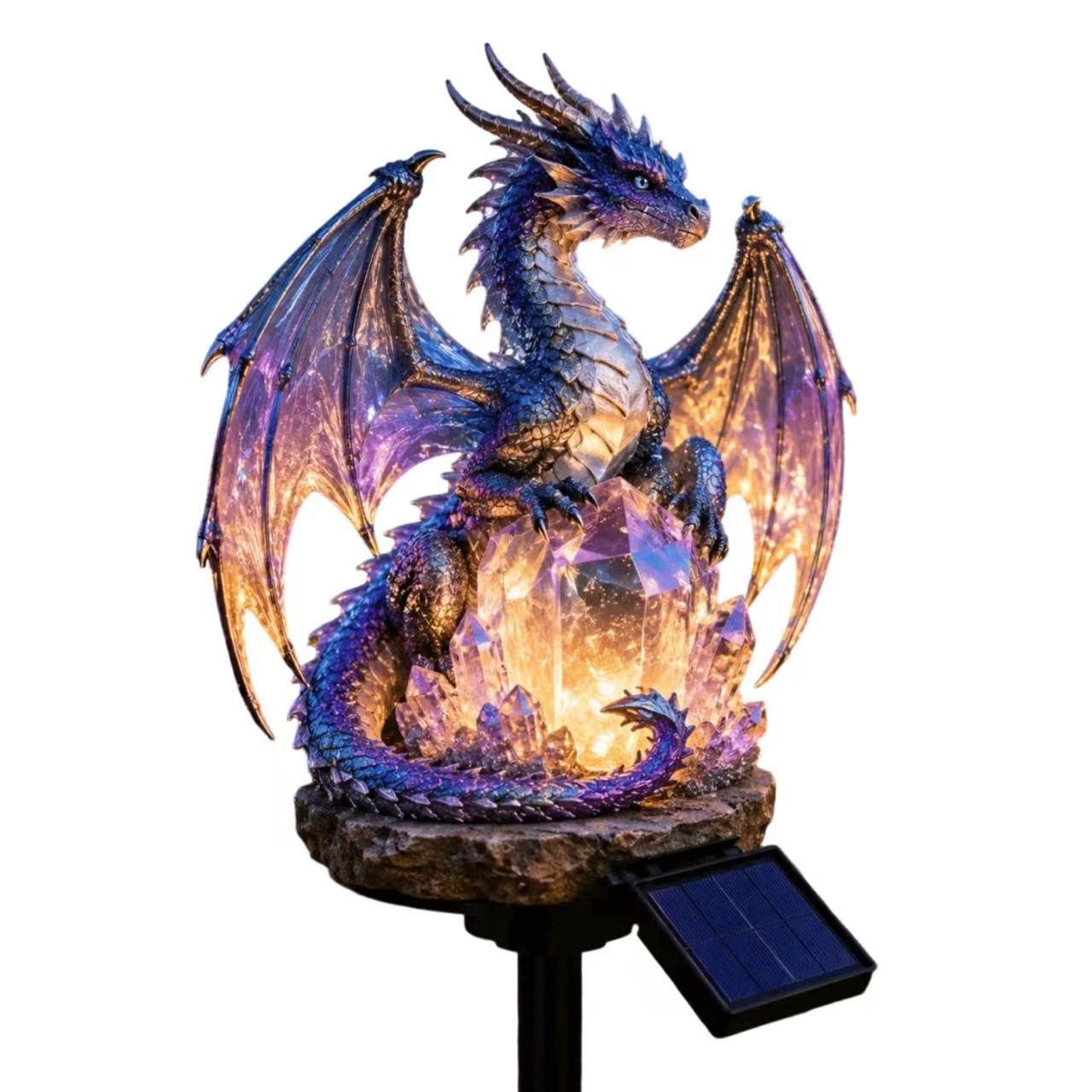 🐉Solární zahradní lampa Dragon Legacy – edice Golden Ember