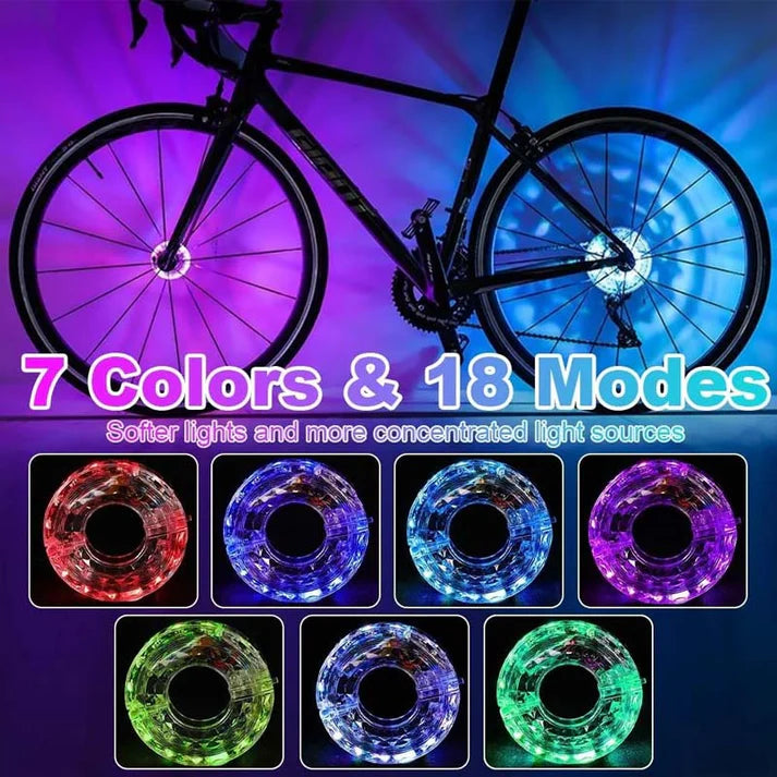 LED světlo na náboj kola pro jízdu v noci