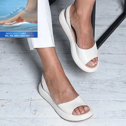 【35-43】Pohodlné dámské ortopedické sandály s platformou