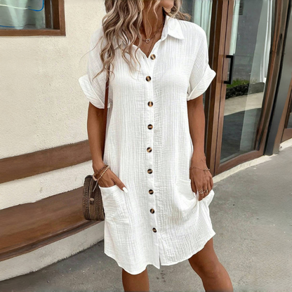 👗【S-2XL】Lehké letní šaty v jednoduchém stylu – pohodlné, prodyšné a lichotící postavě.