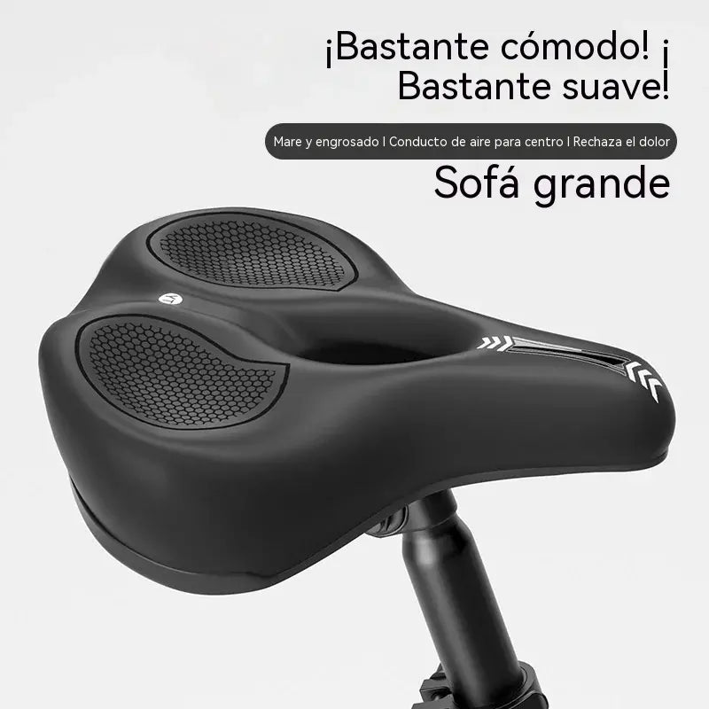 🚲 Zesílené silikonové sedlo kola: výplň z pěny s vysokou hustotou 🧽, zmírňuje bolest 💆‍♂️, tlumí nárazy 🔨, vhodné pro horská kola 🚵‍♂️ a silniční kola 🚴‍♀️