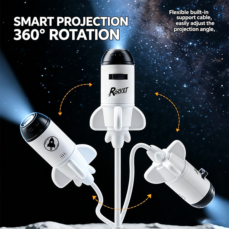[50% sleva] Chytrý projektor, 360° rotace. Vhodný do auta, interiéru a jakéhokoli místa s vhodnou atmosférou.