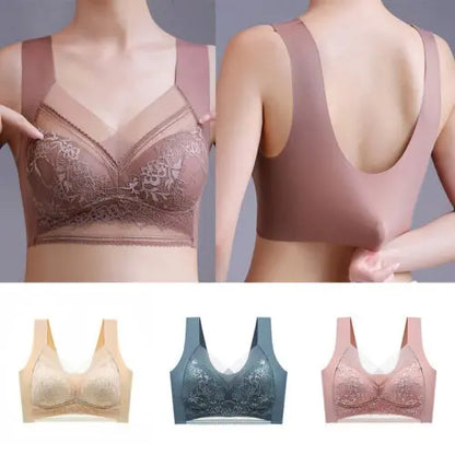 👙✨【4dílná sada】Pohodlná bezešvá dámská podprsenka z elegantní krajky