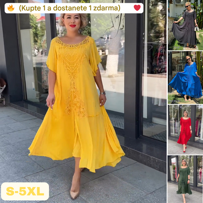 🔥【Kupte 1 a dostanete 1 zdarma】❤️【S-5XL】nové šaty, plus size, pohodlné a volné🔥Vynikající kvalita👌Perfektně padnou všem typům postav👌