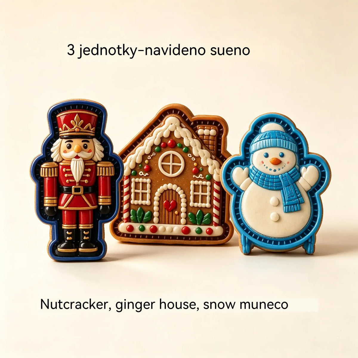 ⌛【Sada 3 kusů】520 Kč 🥧🎄Sbírka mini forem na vánoční dorty s 9 vzory | 🫎Opakovaně použitelné reliéfní formy na tvarování detailních vánočních dortů ve tvaru Santa Clause, sněhuláka, soba a vánočního stromečku⛄