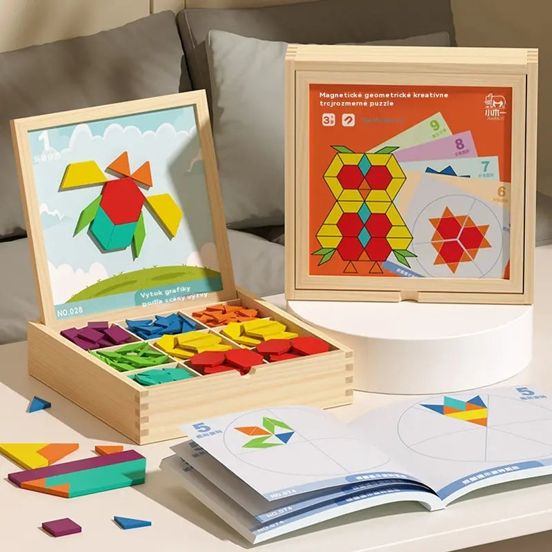 ✨【Kup 1, získej 1 zdarma】Geometrické magnetické stavební bloky Tangram