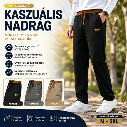 🔥🔥【Speciální nabídka】Nové, kvalitní bavlněné kalhoty pro volný čas