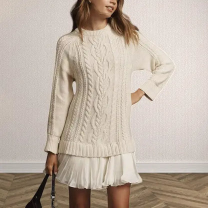 💖👗【S-3XL】Elegantní podzimní a zimní pletené šaty – pohodlné, stylové a vhodné pro každou příležitost | Měkká tkanina, přiléhavý střih