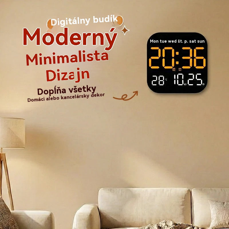 Časově omezená 40% sleva! Digitální hodiny do domácnosti a kanceláře – jemné buzení, rozlučte se s rušivými budíky! Nastavitelný jas, tichý provoz v noci. Zobrazuje také teplotu. Spolehlivý společník pro váš každodenní život. 🌙