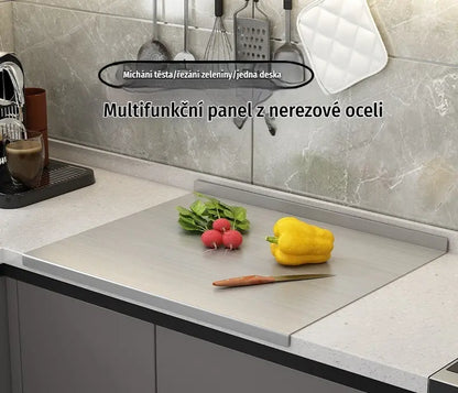 🥩🧑‍🍳Krájecí deska z nerezové oceli – hygienický povrch, který nepoškozuje nože a snadno se čistí 🍽️