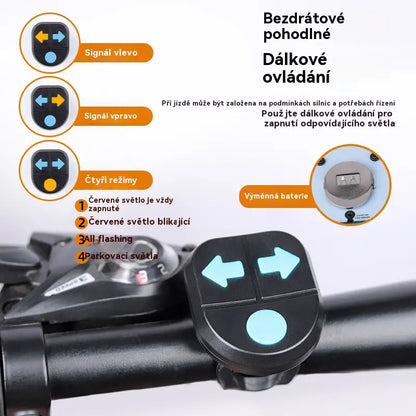 😀Nová multifunkční bezdrátová klaksonka s dálkovým ovládáním směrových světel