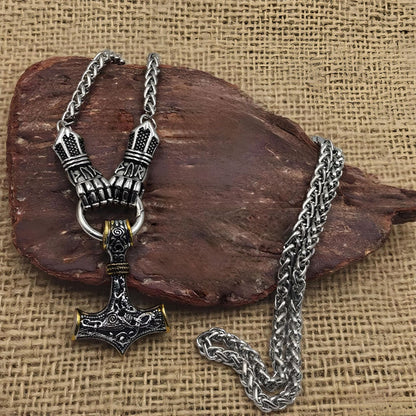 ⚡ 50% sleva 🔥 Náhrdelník s Thorovým vikingským kladivem