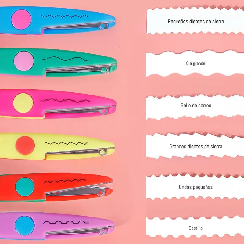 🥰【6-dílná sada】✂️🌈Dětské bezpečnostní nůžky (na kutilské projekty)