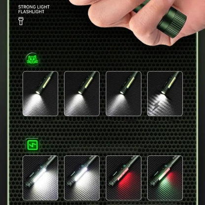 Multifunkční pracovní světlo ve tvaru pera se silným magnetem