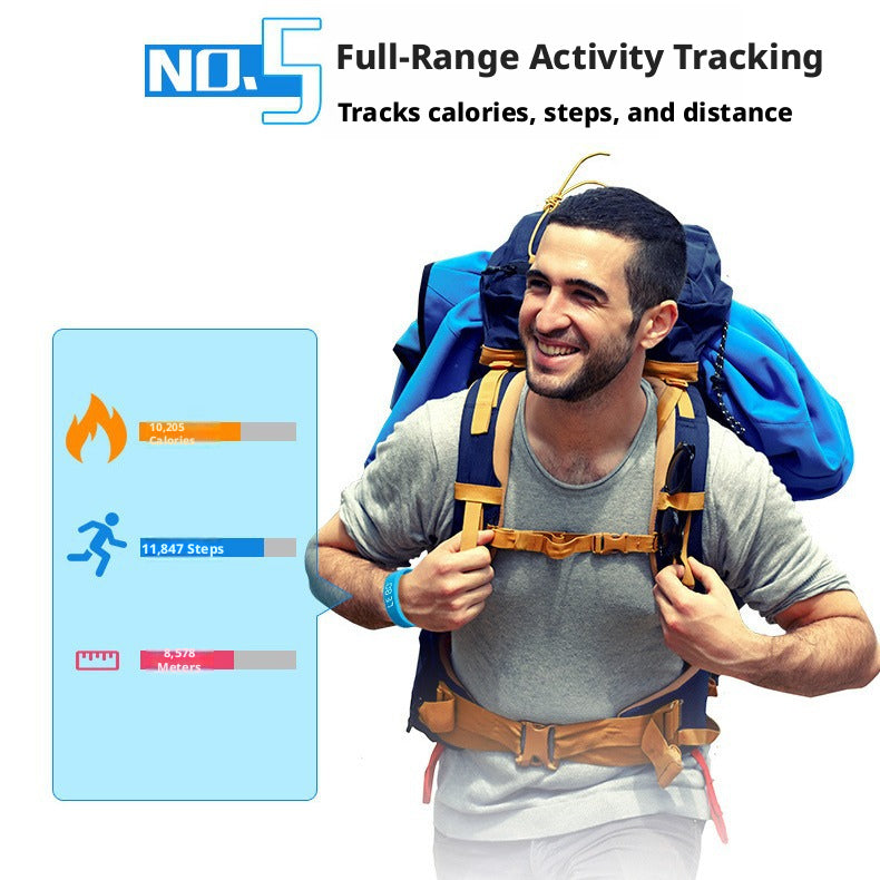 Chytrý hudební fitness tracker s krokoměrem a předpovědí počasí