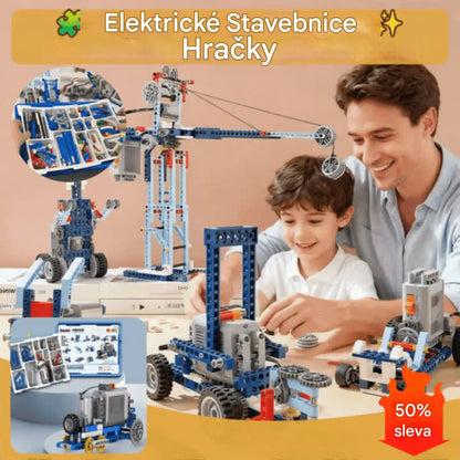 🤖🧩 【Limitovaná sleva 50 %】Elektrický stavebnicový robot pro děti