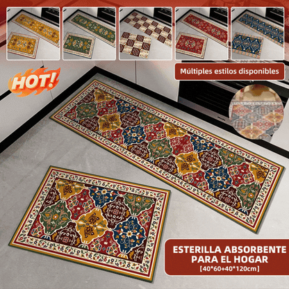 🏠💧【Kupte si velkou a malou dostanete zdarma】Vysoce savá podložka｜40×60+40×120 cm, protiskluzová a rychleschnoucí, do domácnosti