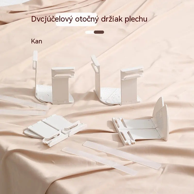 Čtyřdílná sada – 580 českých korun – Úchyty na ložní prádlo: protiskluzové a nenápadné klipy bez jehel, které upevňují klasické i napínací plachty v rozích a zabraňují jejich posouvání.