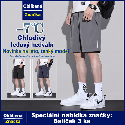 👖😎【Sada 3 kusů】【M-8XL】Pánské rychleschnoucí elastické kraťasy