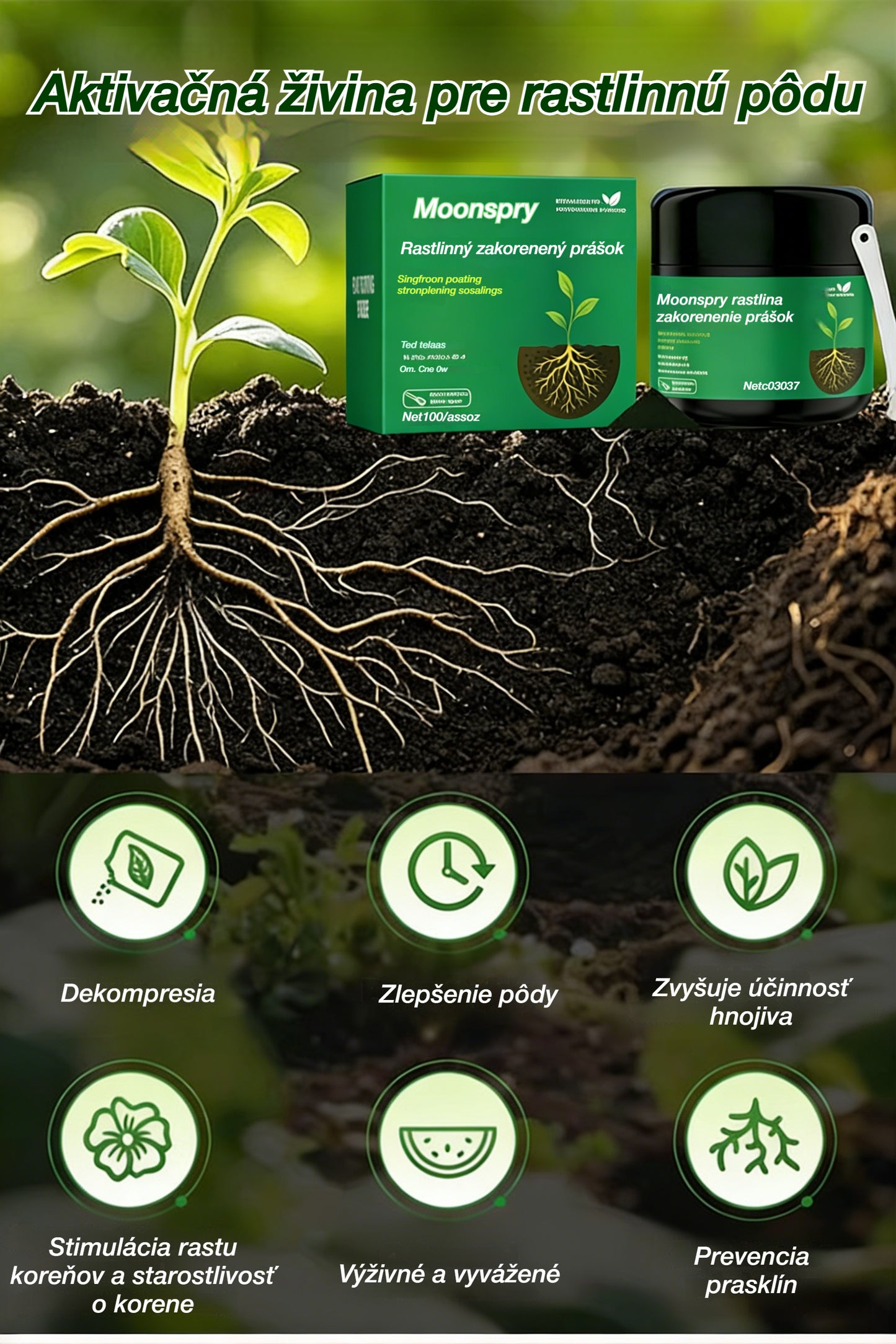 🌱🌳[50% OFF] Aktivátor živin do půdy pro rostliny, podporuje růst kořenů a vývoj sazenic rostlin a květin
