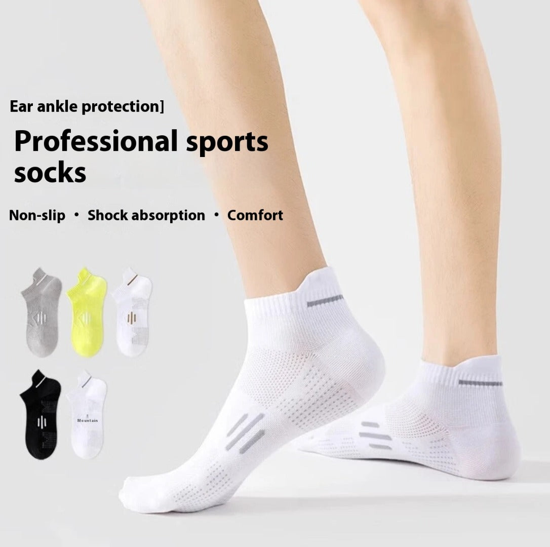 🧦Pánské sportovní ponožky, krátké ponožky, odolné proti zápachu, tenké, savé, do poloviny lýtek, na běh a maraton
