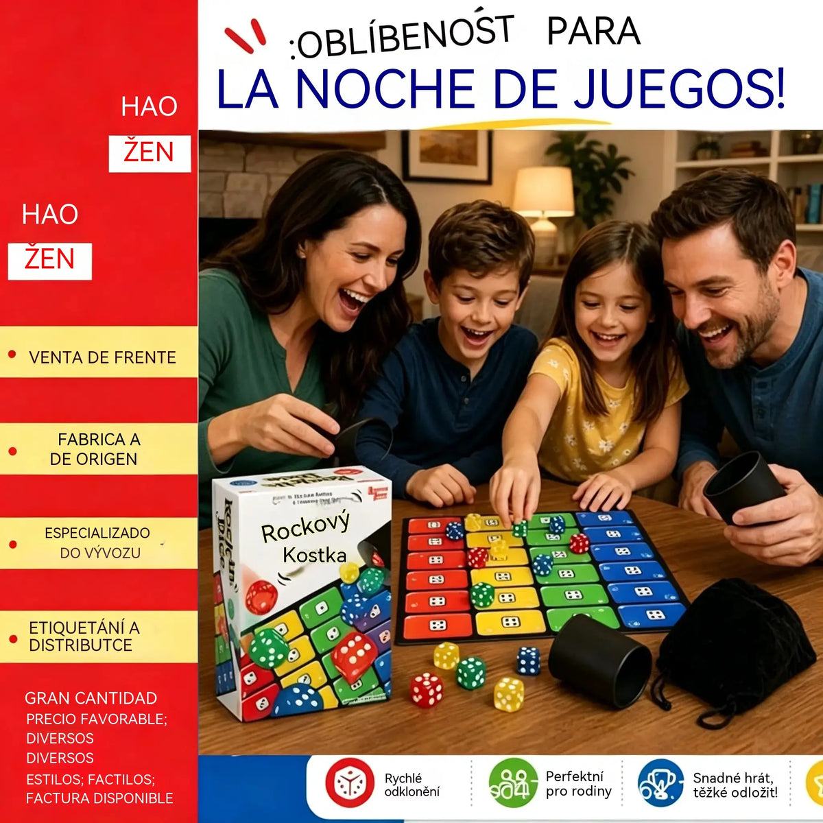 🎲👨‍👩‍👧‍👦Oblíbená desková hra s kostkami Ligreto