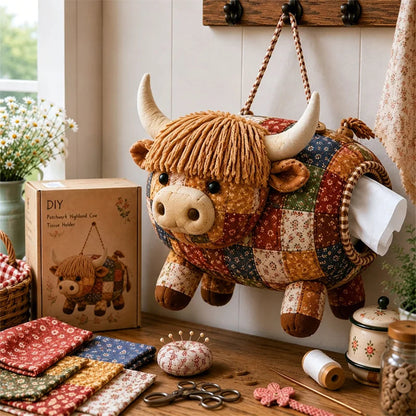 🧵Krabička na ubrousky s motivem zvířátek v retro stylu🐑