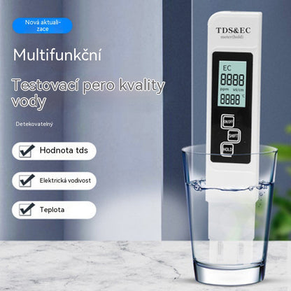 【Kupte 1, získejte 1 zdarma】💧 ✨ TDS tester kvality vody 3 v 1 - měří pH, chlór a tvrdost s LCD displejem pro bazény a akvária 🌊📱