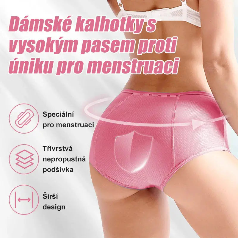 🔥🔥【3 Pack】nové vylepšené nepromokavé slipy s vysokým pasem – pohodlné a šetrné k pokožce