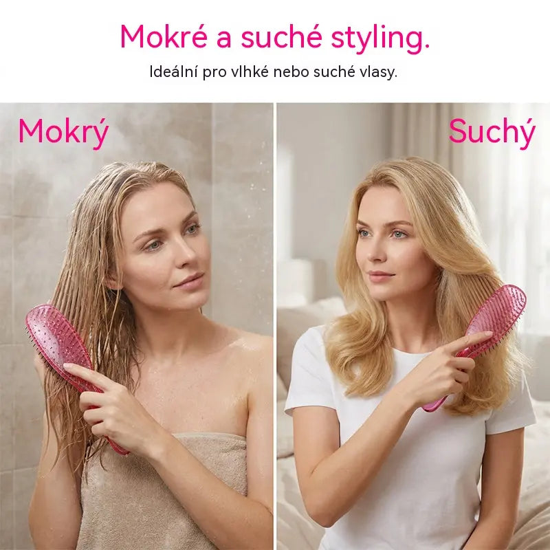 【Kupte 1, získejte 1 zdarma】⏰Přenosný kartáč na vlasy s masáží pokožky hlavy