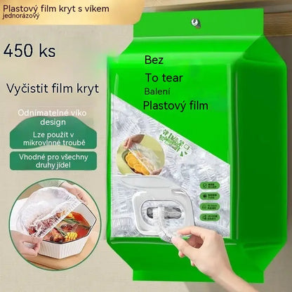 🥗✨ 450 jednorázových víček na potraviny | Pružná víčka na talíře, misky a nádoby