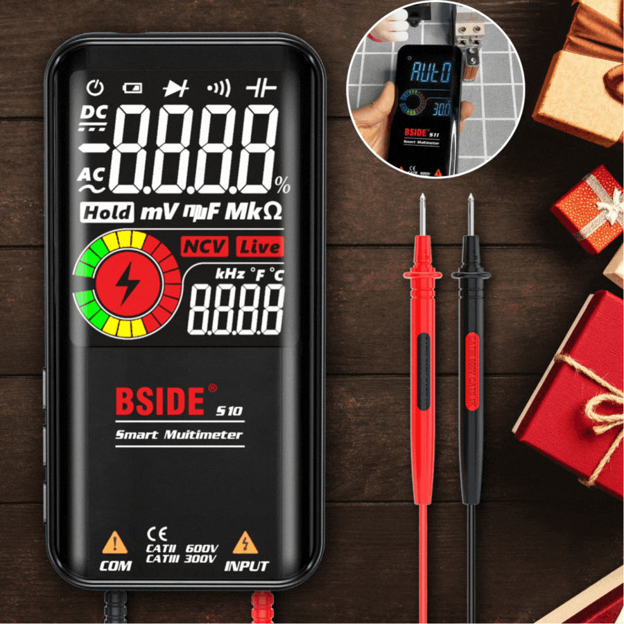 🔥【45% OFF】Inteligentní digitální multimetr, vysoce přesný automatický univerzální multimetr proti popálení