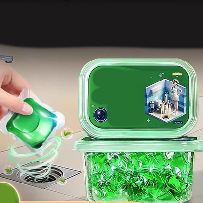 【100 kus】Drain Deodorizer Pods – Bio‑enzymový vzorec neutralizuje pachy u zdroje.