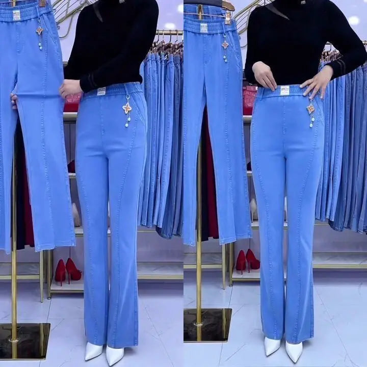 🏆👖【S-4XL】Dámské strečové džíny s vysokým pasem