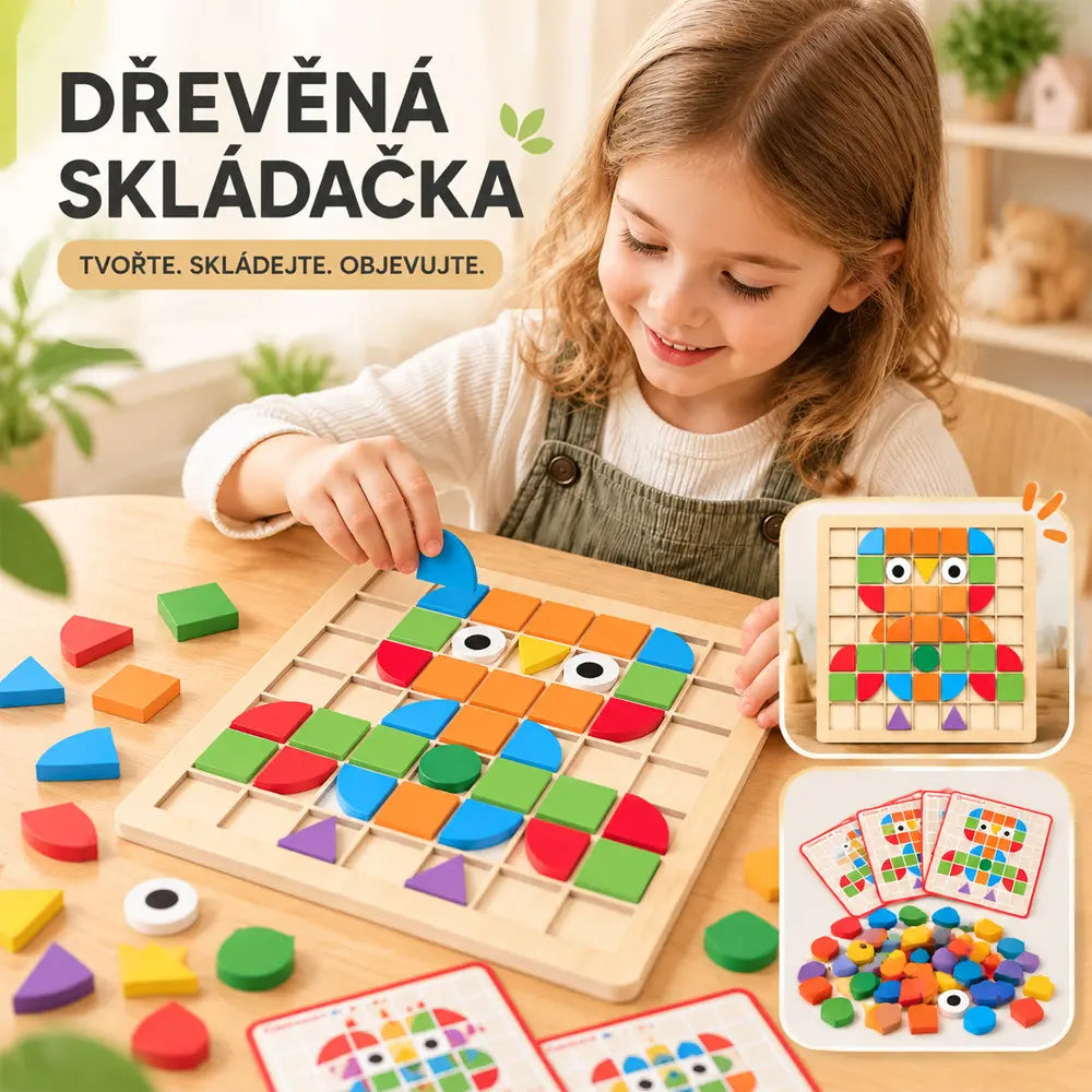 👶🥰Dětské 3D mozaikové puzzle, vzdělávací stavebnice