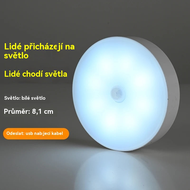 🏡【Kupte 1 a dostanete 1 zdarma】💡Inteligentní LED lampa s indukcí lidského těla, pohodlné a praktické nabíjení