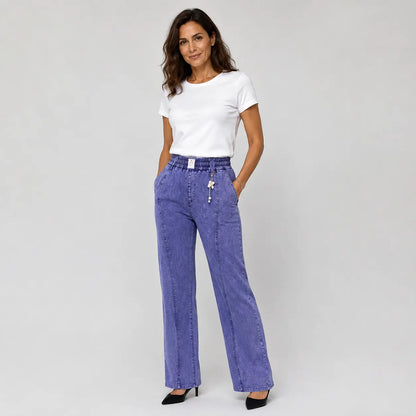 👖【M–4XL】Dámské strečové džíny s vysokým pasem